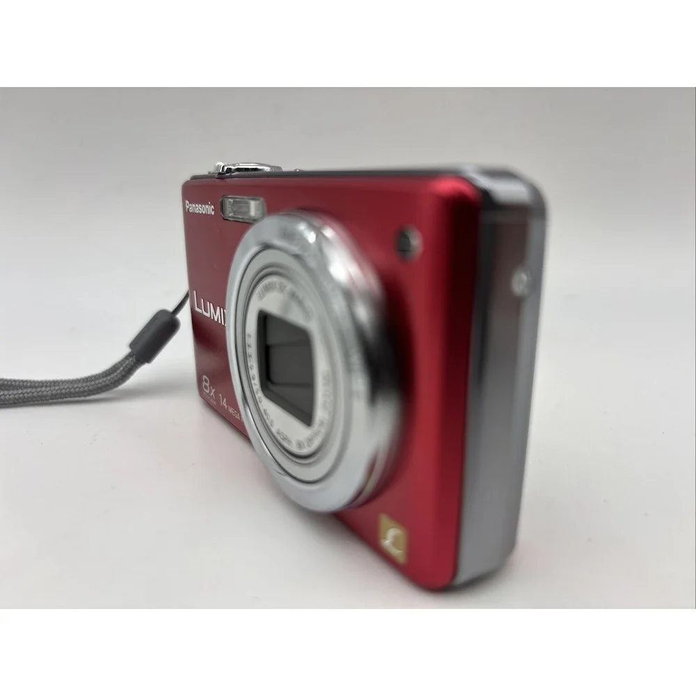 Panasonic LUMIX DMC-FH20 Red Compact Digital Camera 14.1MP- TESTED
